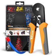 Chakra Crimping Plier Kit – Precision Non-Ratcheting Square Crimper AWG 23-10 Ferrules | Parallel Action Jaws, Hex Profile Crimps | UAE Panel Board Wiring Specialist Professional Tool 